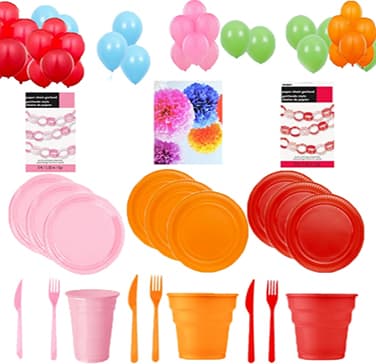 Düz Renk Doğum Günü Setleri