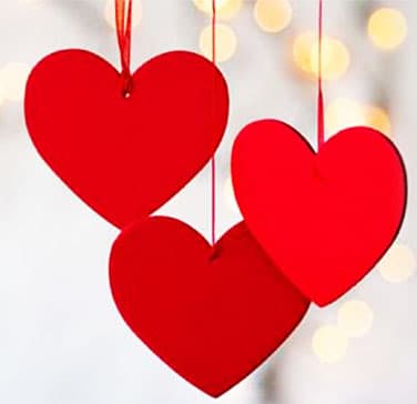 14 Şubat Süslemeleri