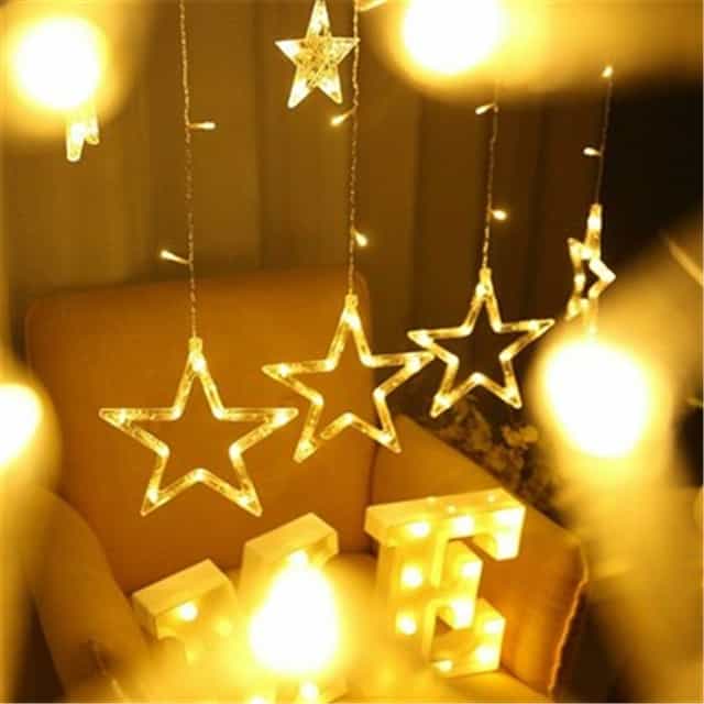 Akan Perde Yıldız Led Işık