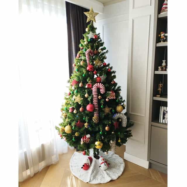 220 Cm Yeşil Renkli Yılbaşı Çam Ağacı 1000 Yoğun Dallı