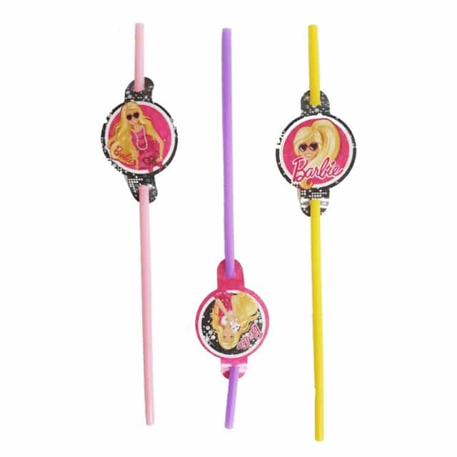 Barbie Temalı Pipet