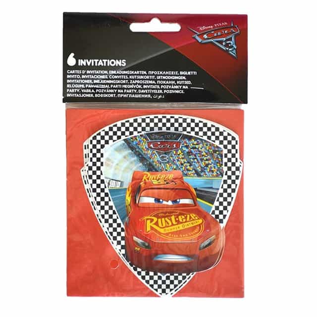 Cars 3 Temalı Davetiye