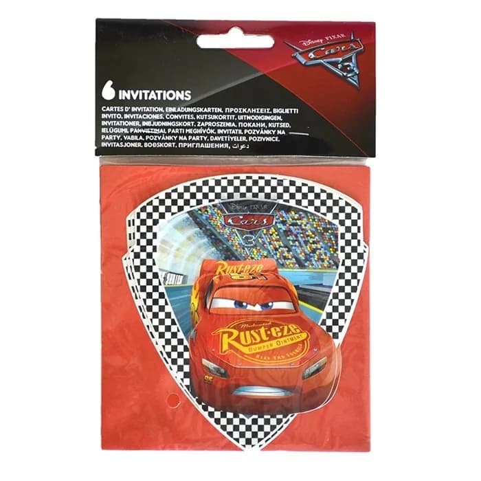 Cars 3 Temalı Davetiye