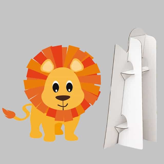 Aslan Figürlü Ayaklı Pano