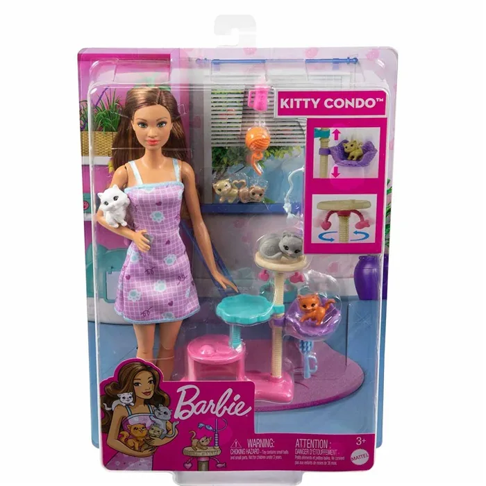 Barbie Ve Yavru Kedileri Oyun Seti