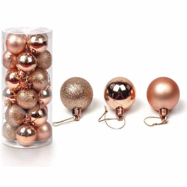 Rose Gold Renkli Süslü Yılbaşı Ağacı