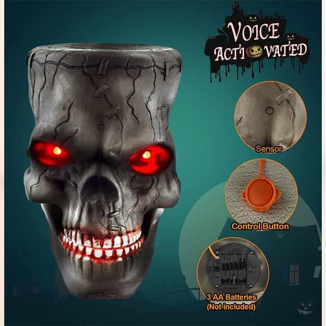 Cadılar Bayramı Hareketli Kuru Kafa