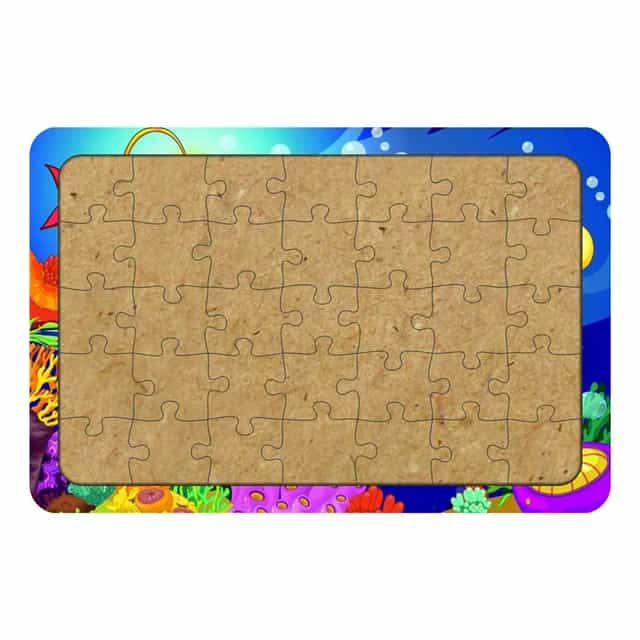 Denizaltı Ahşap Çocuk Puzzle Yapboz