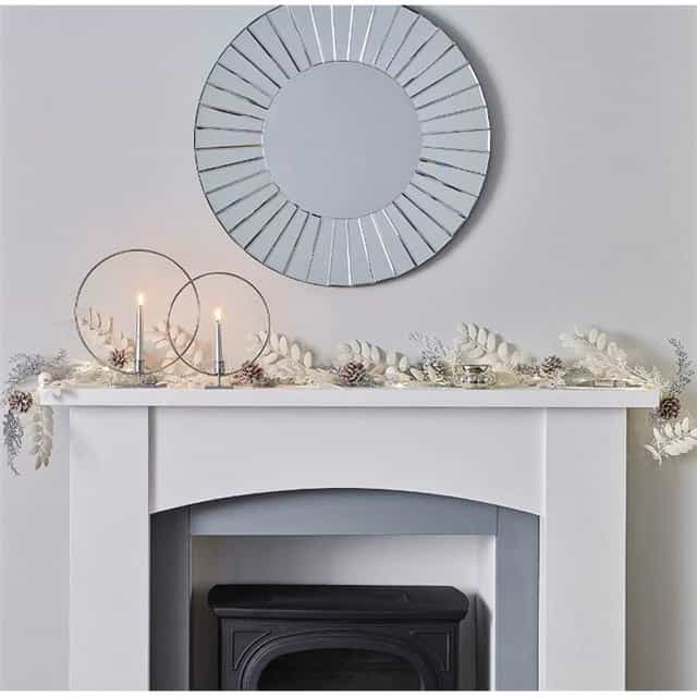 Led Işıklı Yılbaşı Simli Garland Süs