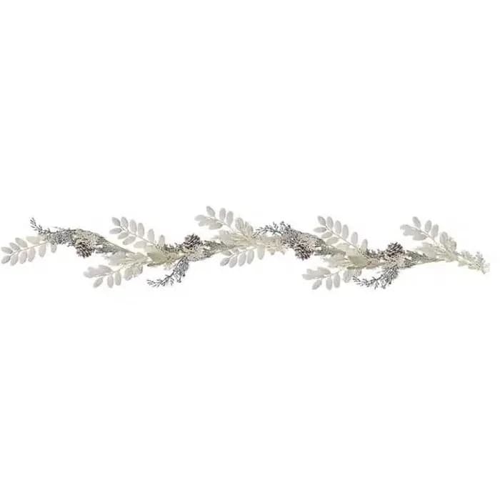 Led Işıklı Yılbaşı Simli Garland Süs