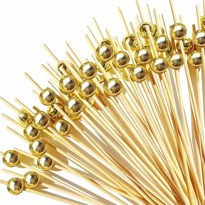 Gold Renkli İnci Kokteyl Çubuğu