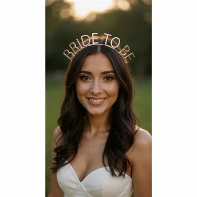 Gold Rose Renkli Bride To Be Taç