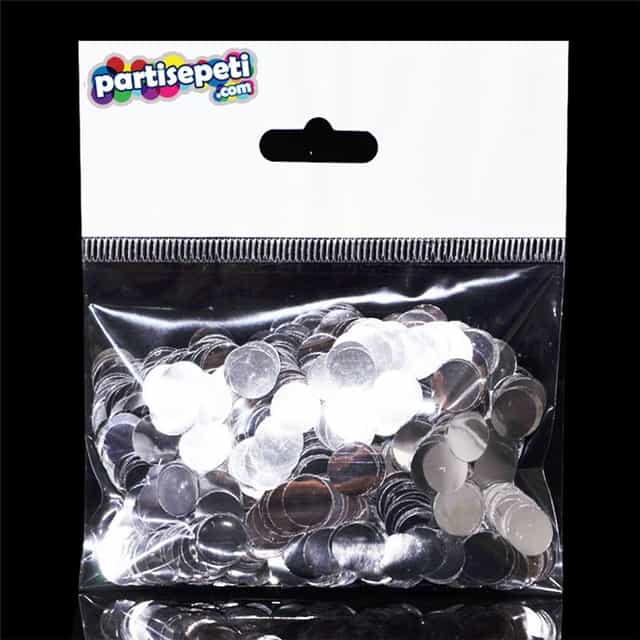 Gümüş Metalik Balon Konfetisi