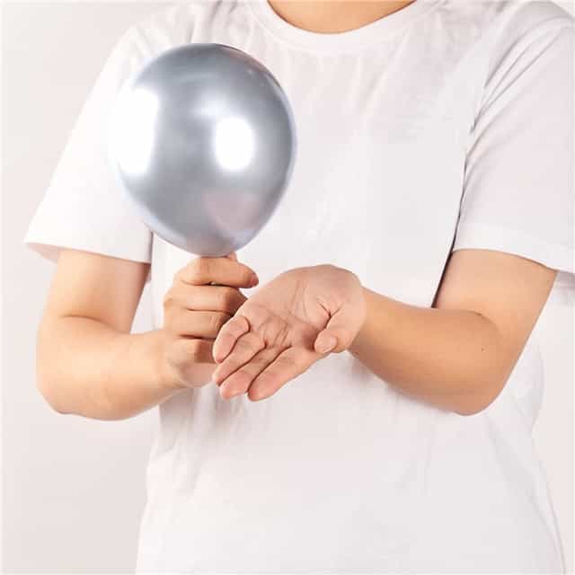 Gümüş Renkli Mini Krom Balon