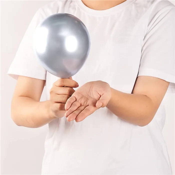 Gümüş Renkli Mini Krom Balon