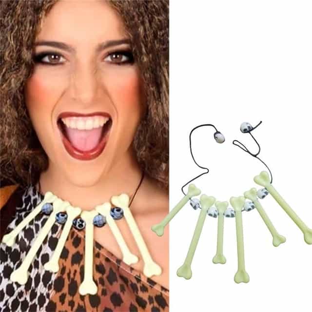 Halloween Beyaz Kemik Kolye