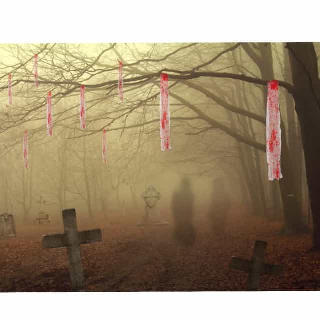 Halloween Kanlı Dekor Örtüsü