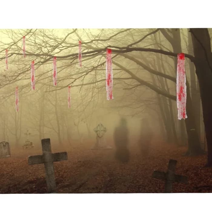 Halloween Kanlı Dekor Örtüsü