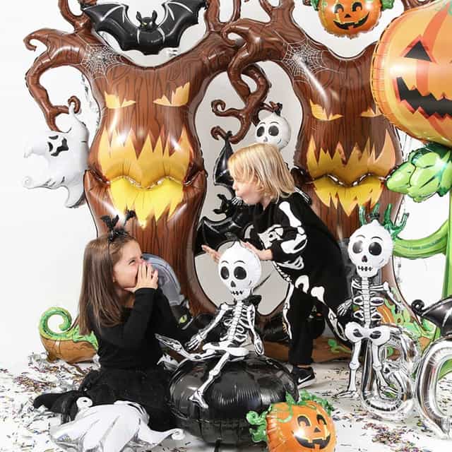 Halloween Korkunç Ağaç Folyo Balon