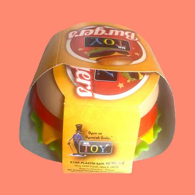 Hamburger Eğitici Oyuncak