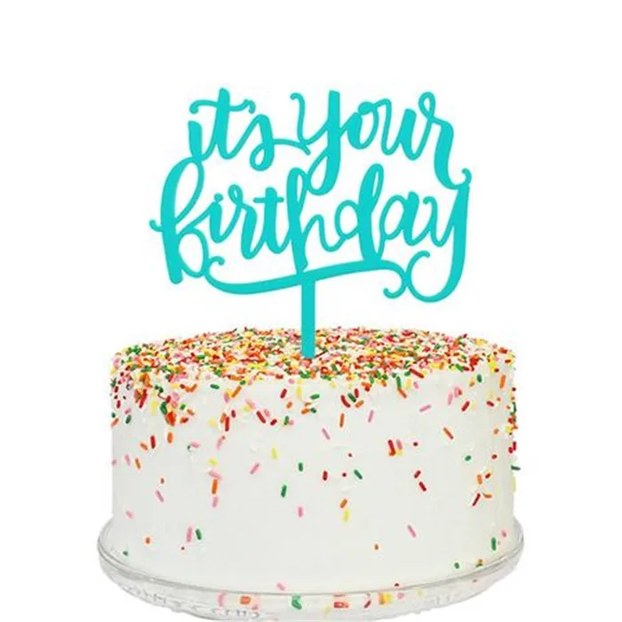 Happy Birthday Fuşya Pasta Süsü