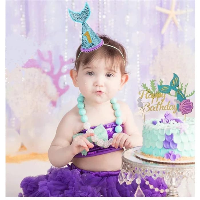 Happy Birthday Mavi Renkli Pasta Süsü