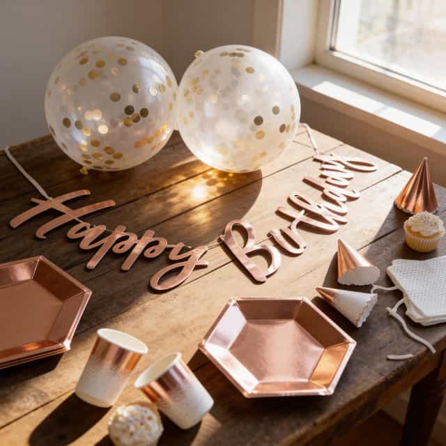 Ginger Ray Rose Gold Parti Seti