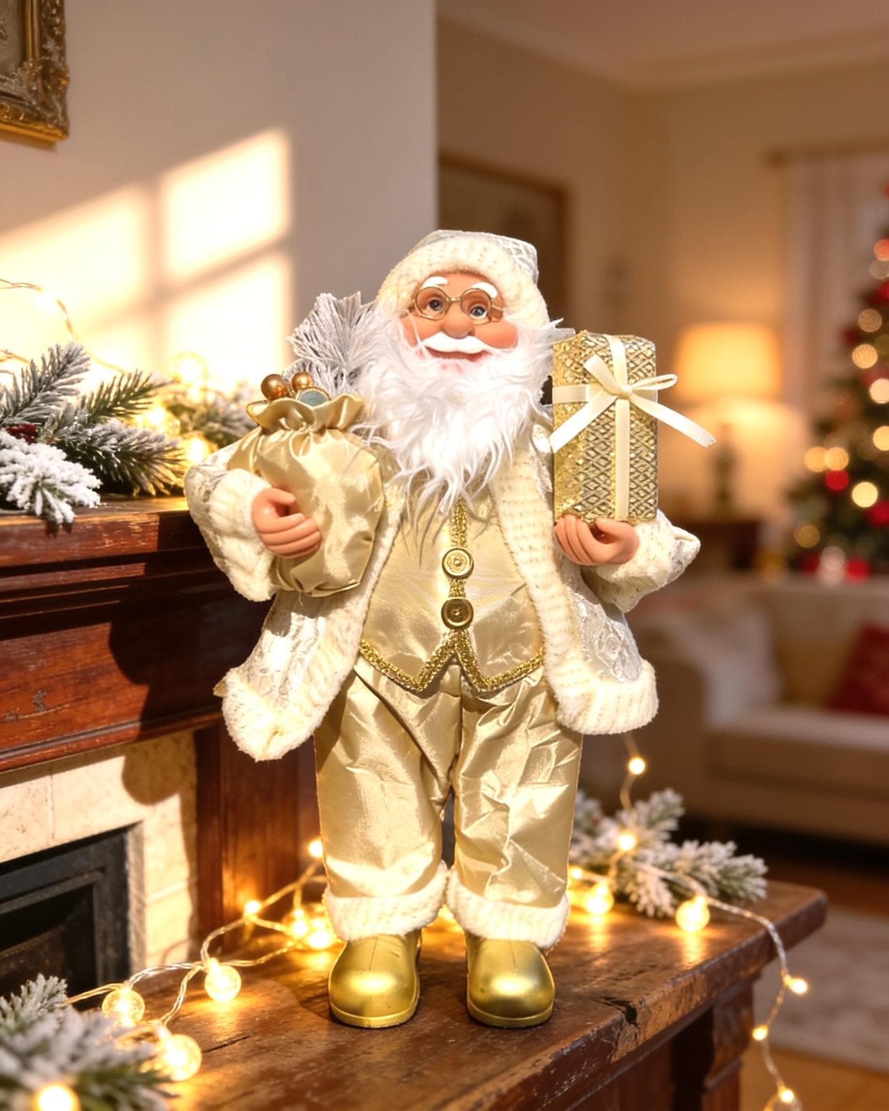 Noel Baba Kürklü 50 Cm