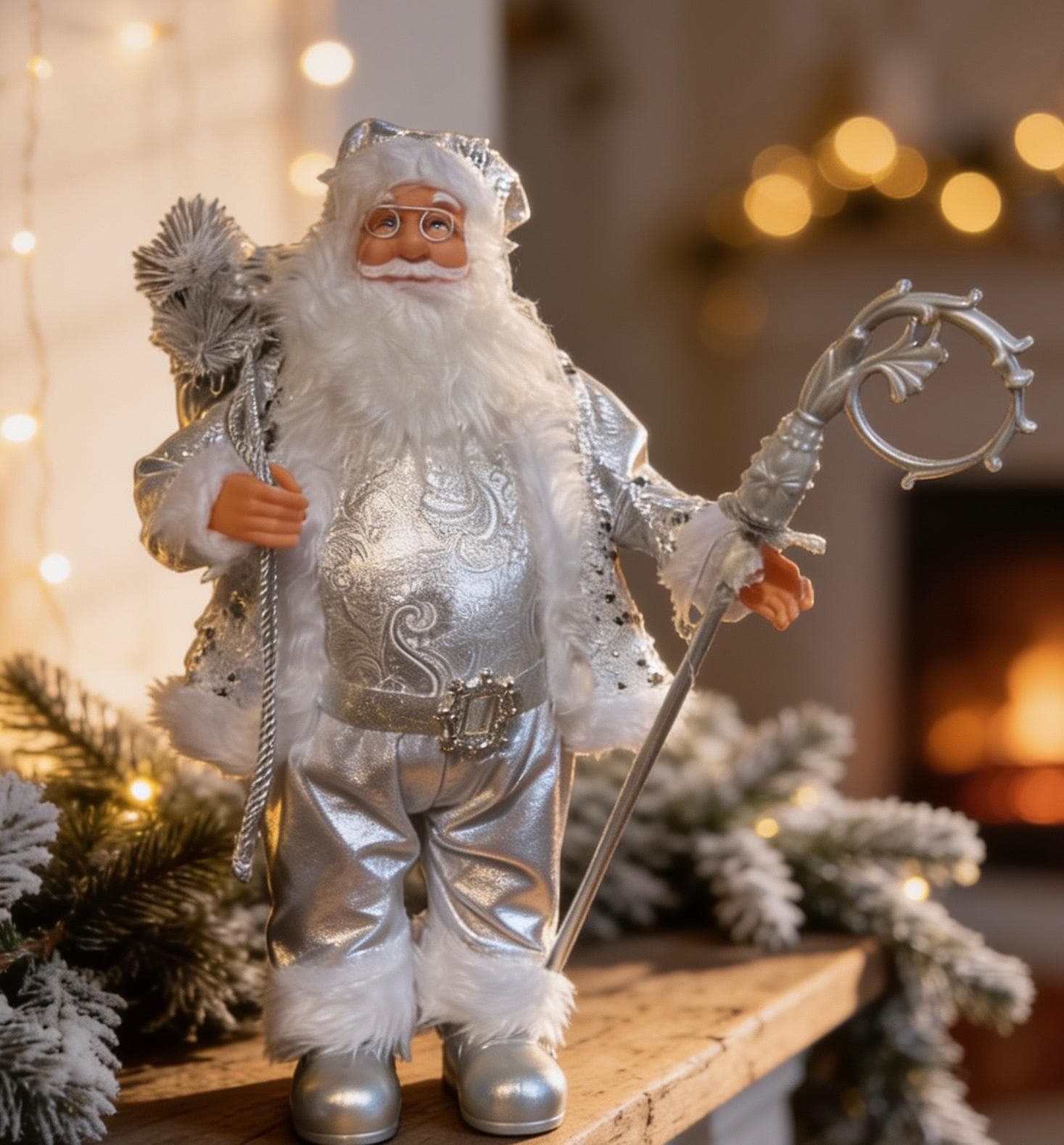 Noel Baba Beyaz 50 Cm