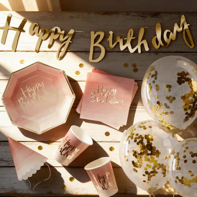 Ginger Ray Gold Parti Seti