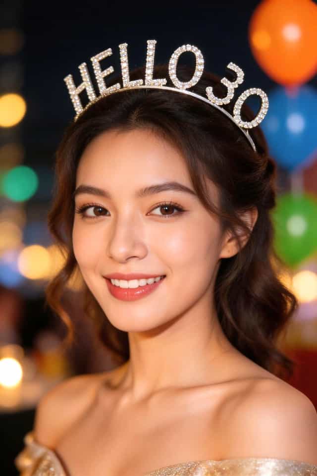 Hello 30 Kristal Taşlı Parti Tacı