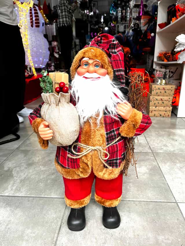 Peluş Noel Baba Dekoratif Süs 62 cm