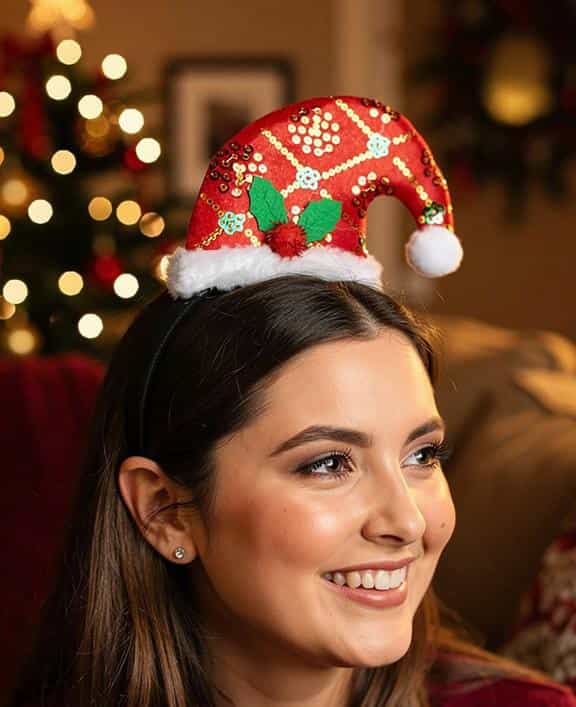 Yılbaşı Noel Şapkalı Taç