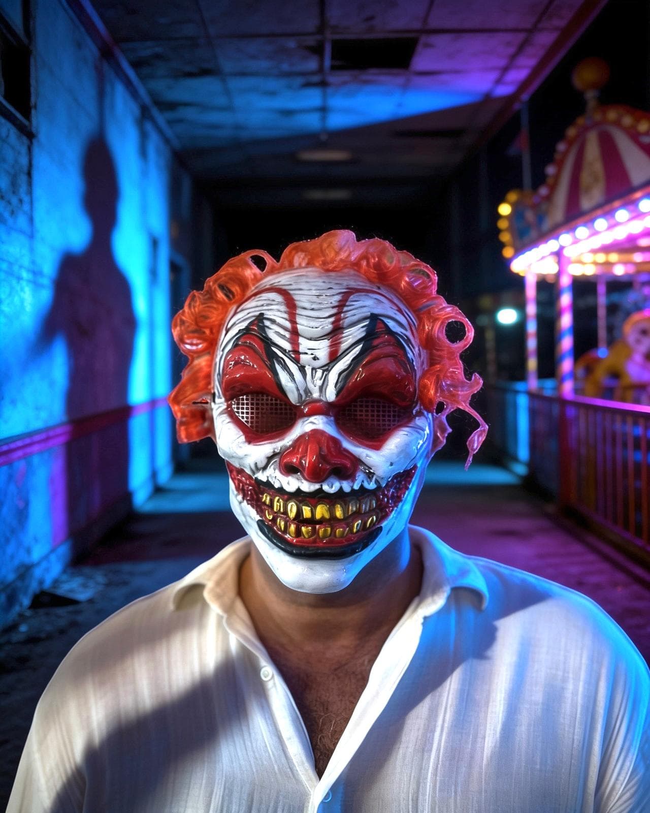 Halloween Joker Maskesi – Korkunç Palyaço Maskesi, Cadılar Bayramı Kostüm Maskesi