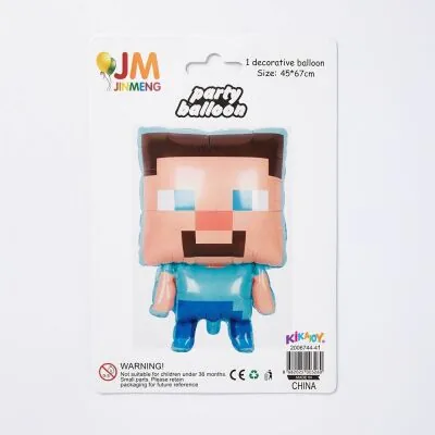 Minecraft Steve Şekilli Folyo Balon