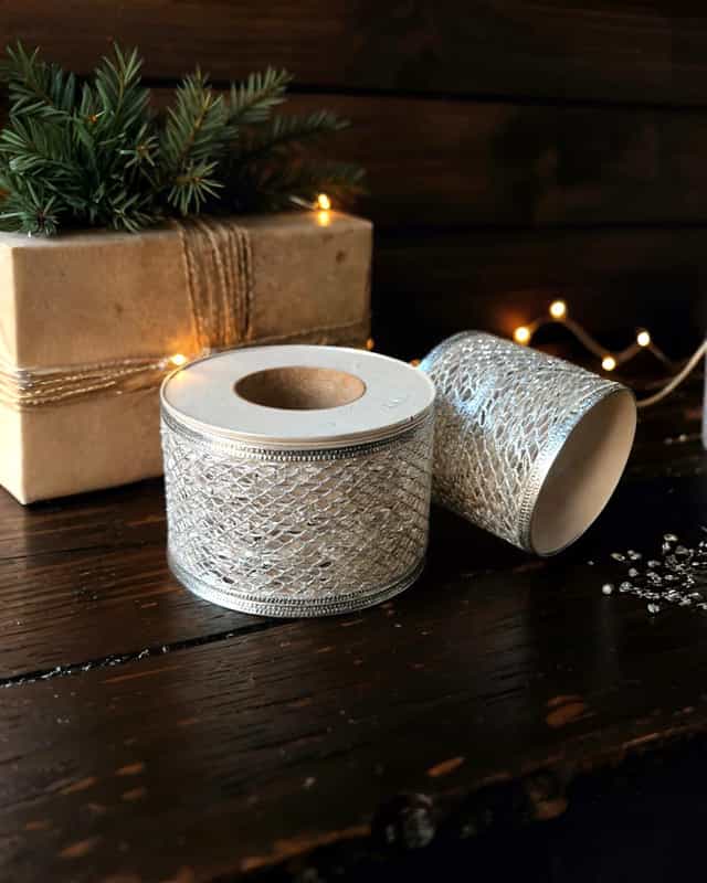 Yılbaşı Ağacı Gold Renk Oymak İpek Kurdele 3 METRE