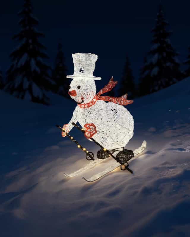 Yılbaşı Kardan Adam Kayak 150 LED 81 cm 1 adet