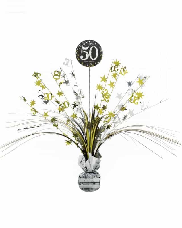 50 Yaş Temalı Doğum Günü Parti Masa Orta Süsü – Şık ve Dekoratif Masa Aksesuarı