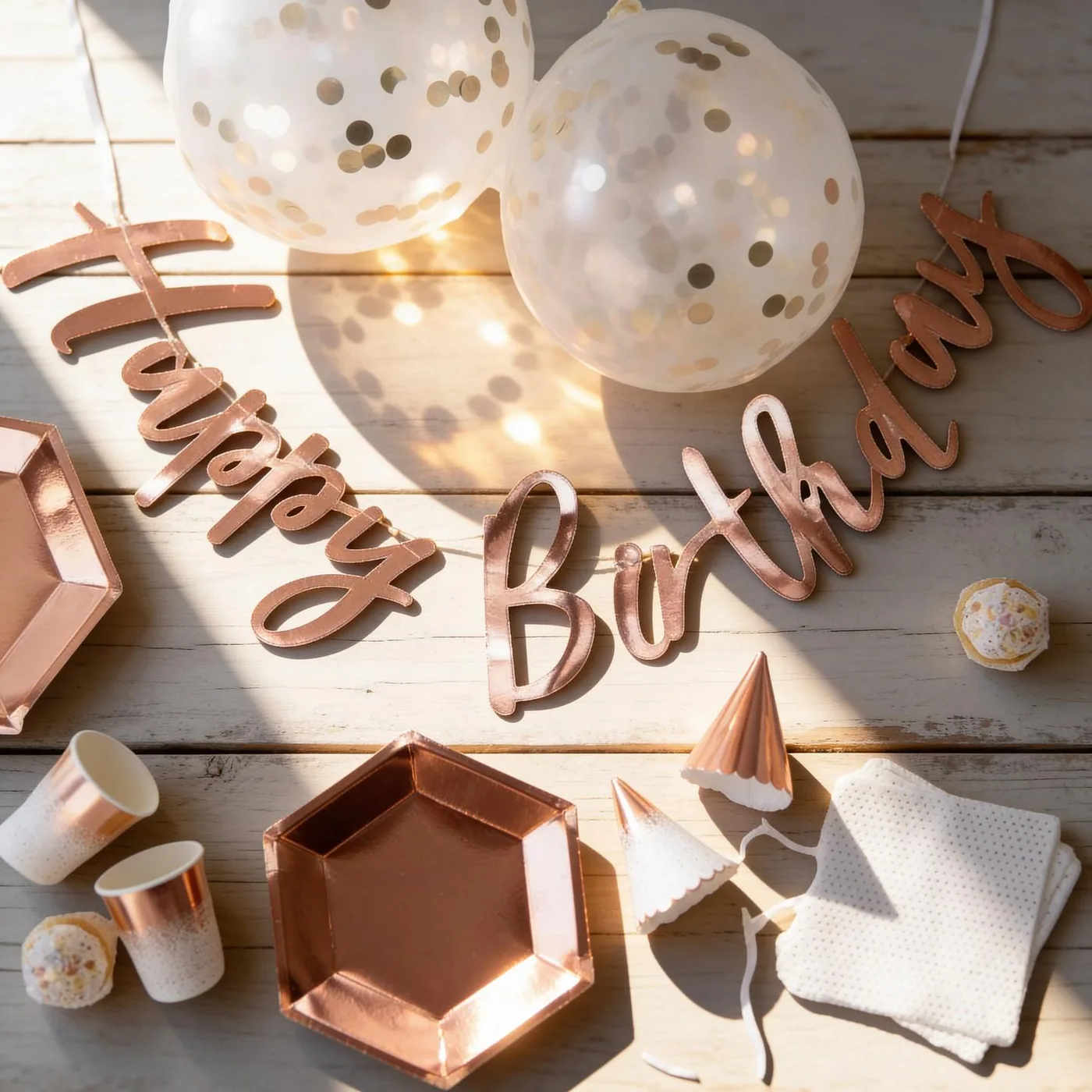 Ginger Ray Rose Gold Parti Seti