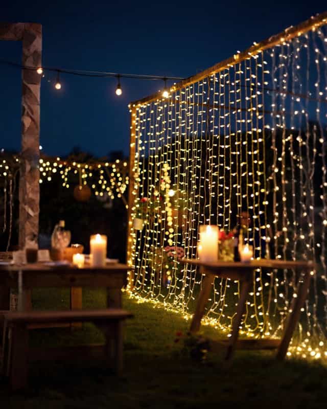 Perde Saçak Yılbaşı Led Günışığı 3*3 Metre Işık