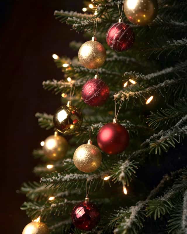 Yılbaşı Ağacı Top Süs Karma 8 CM 50 Adet