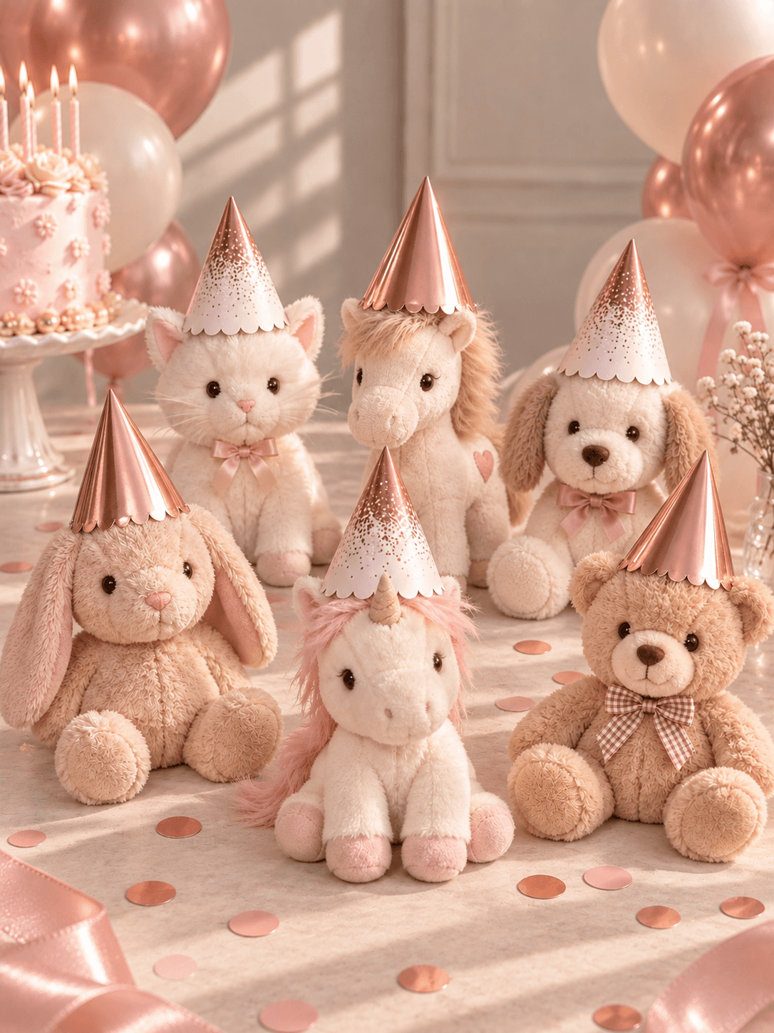 Ginger Ray Mini Varaklı Parti Şapkası 6’lı Set (2 Renkli)
