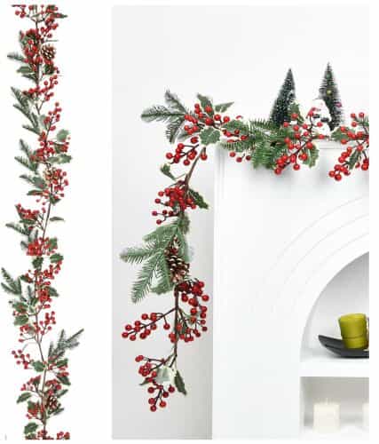 Yılbaşı Kokinalı Kozalaklı Garland 180 cm