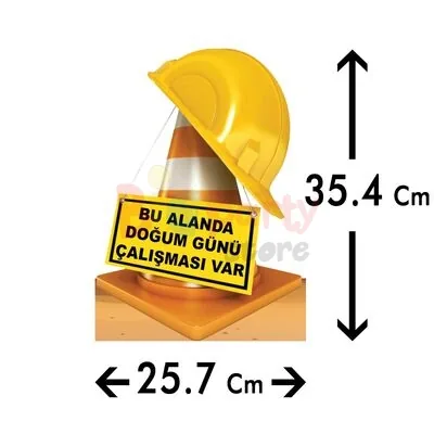 Dekoratif Kişiye Özel Ayaklı Pano Seti İnşaat 3 Parça