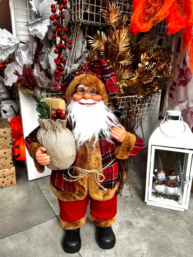 Peluş Noel Baba Dekoratif Süs 62 cm