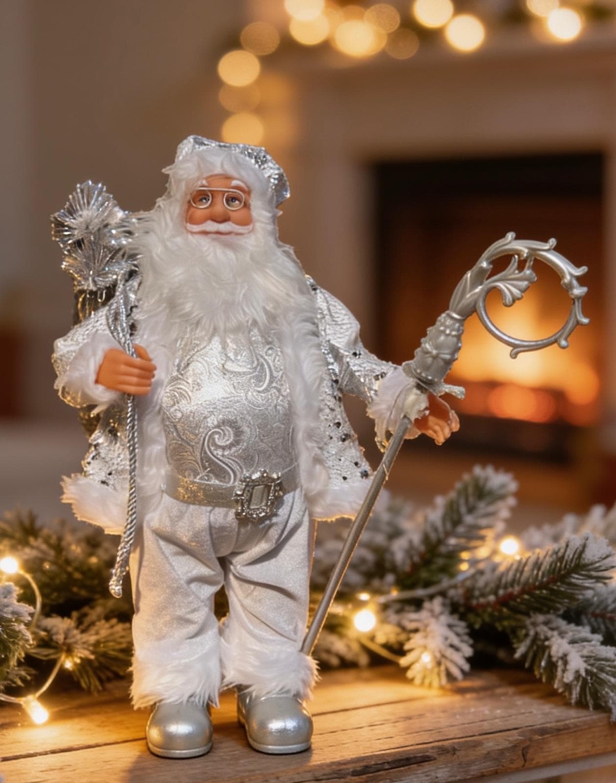 Noel Baba Beyaz 50 Cm