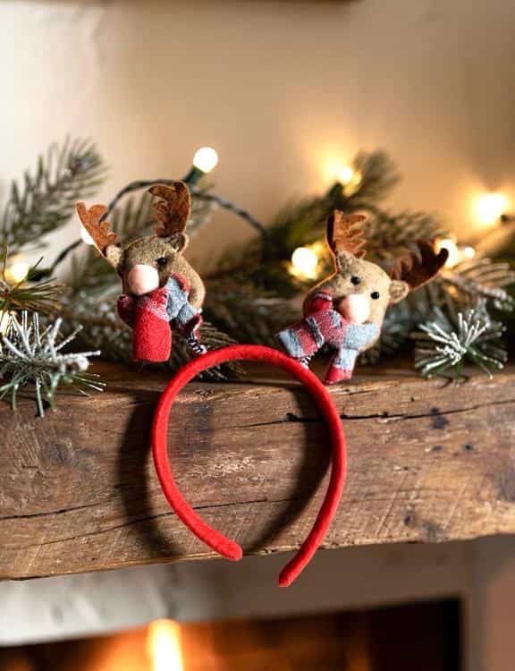 Geyik Figürlü Yılbaşı Taç