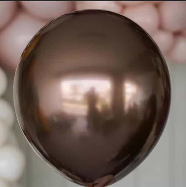 Toptan Çikolata Renkli Krom Balon