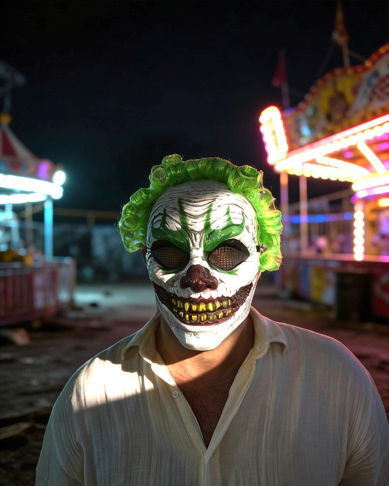 Halloween Joker Maskesi – Korkunç Palyaço Maskesi, Cadılar Bayramı Kostüm Maskesi