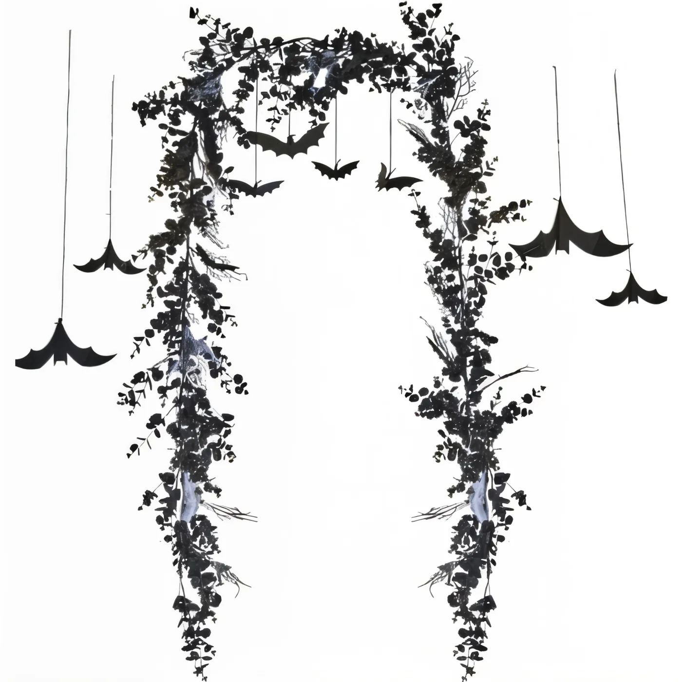 Siyah Renkli Yapay Garland 4 metre